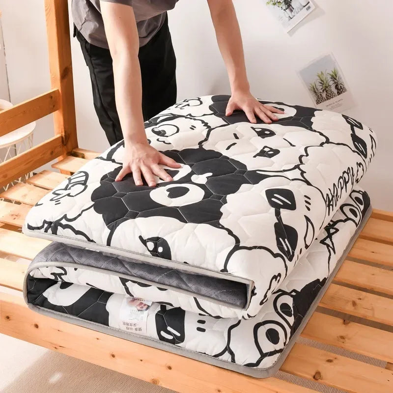 Soft Sponge Folding Mattress Sleeping Mats on The Floor Tatami Pad for Dormitory Hotel Bedroom Single Double Bed