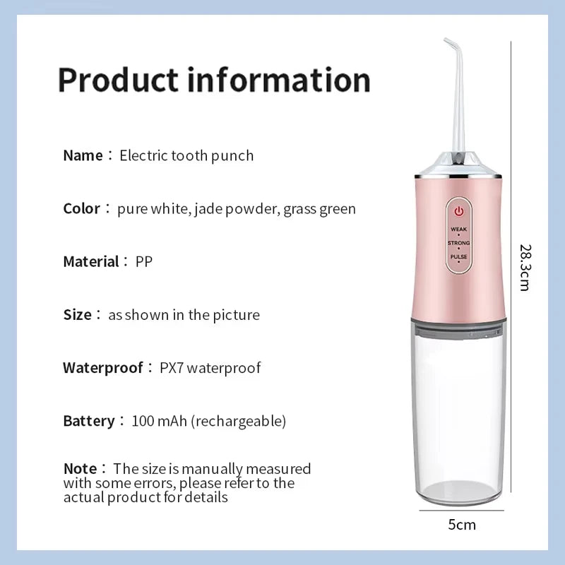 Portable Oral Irrigator Water Flosser Dental Water Jet Tools Pick Cleaning Teeth Washing MachineFloss
