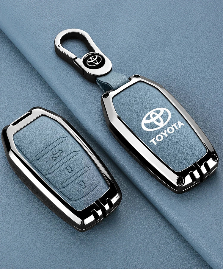 Car Remote Key Case Cover For Toyota CHR Hilux Fortuner Land Cruiser 200 Camry Corolla Crown RAV4 Highland Keychain Accessories
