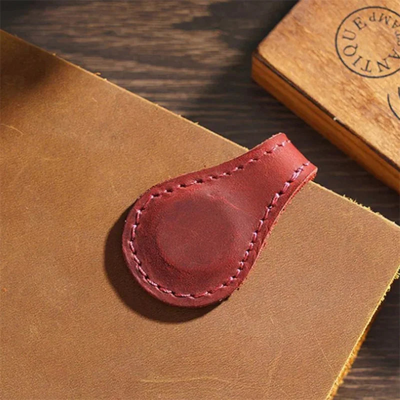1pc Notebook Book Markers Page Divider Magnetic Leather Bookmark Double-sided Magnetic Buckle Magnet Clip Staionery Supplies