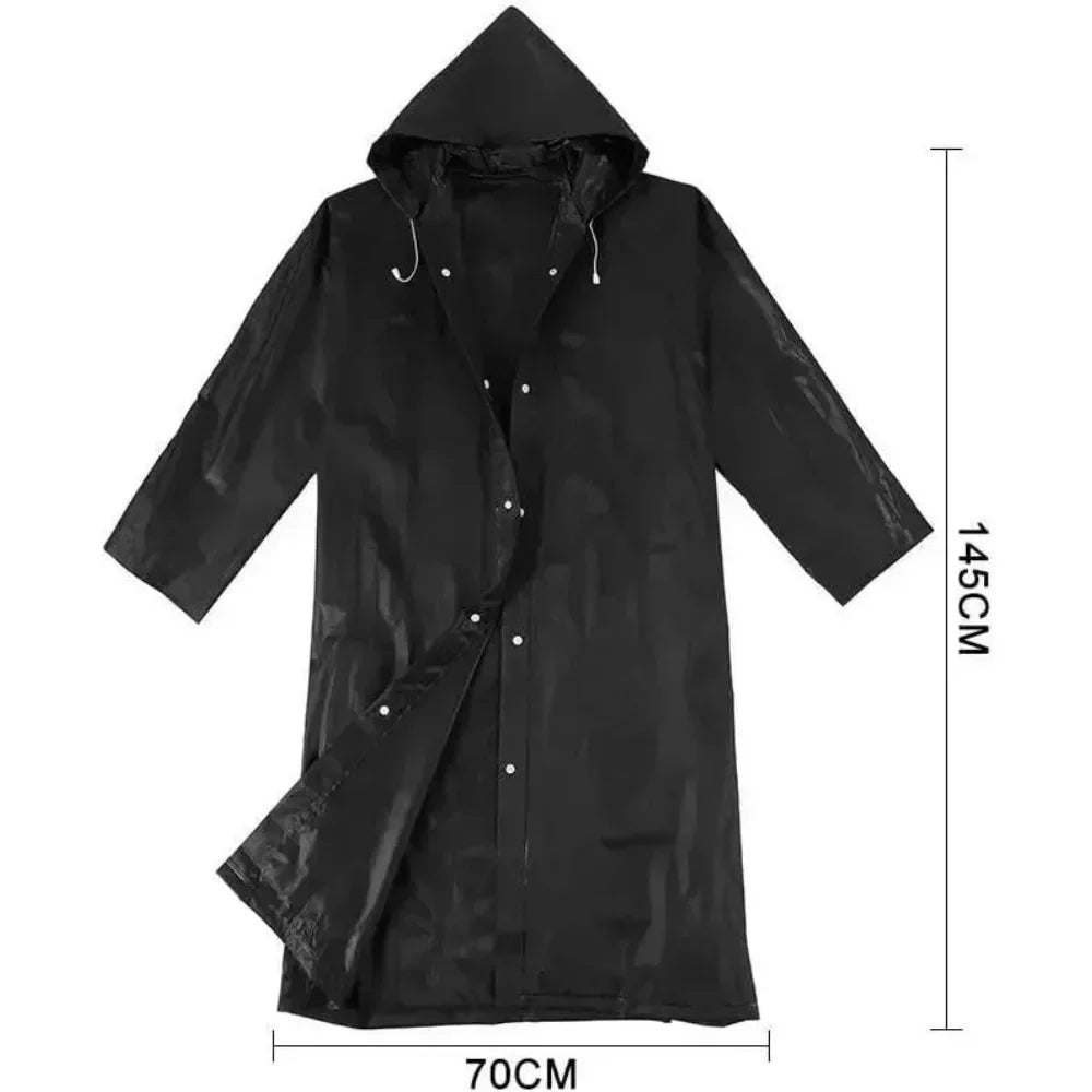 2PCS Rain Ponchos for Adults Reusable - Borogo Rain Coats for Adults Rain Jackets Raincoats for Men Women
