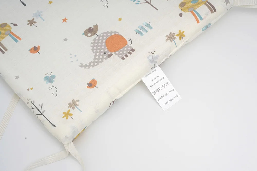 Baby Bed Bumper Newborn Bed Guardrail Anti-collision Removable Washable Baby Bed Safety Rails 6Pcs