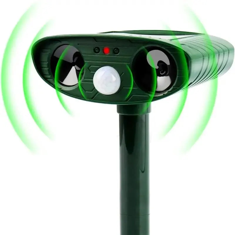 1pc ultrasound  Repellant Cat Dog Repellant Solar Powered Rechargeable Garden Waterproof creature Deterrent For Farm Yard