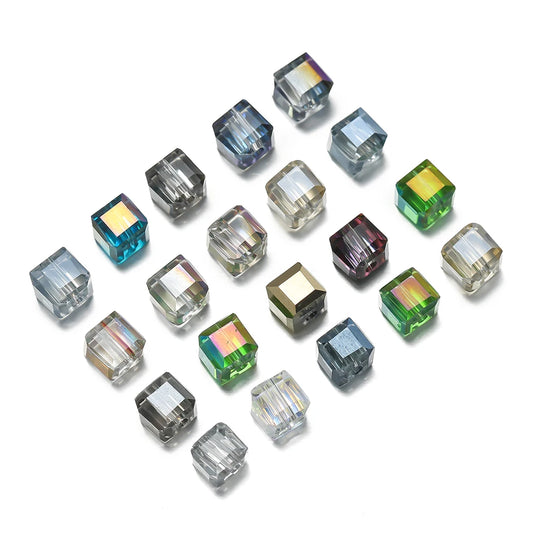 10pcs/Lot 6mm Crystal Square Bead Faceted Exquisite Beads for Jewelry Making DIY Charms Bracelet Necklace Accessories