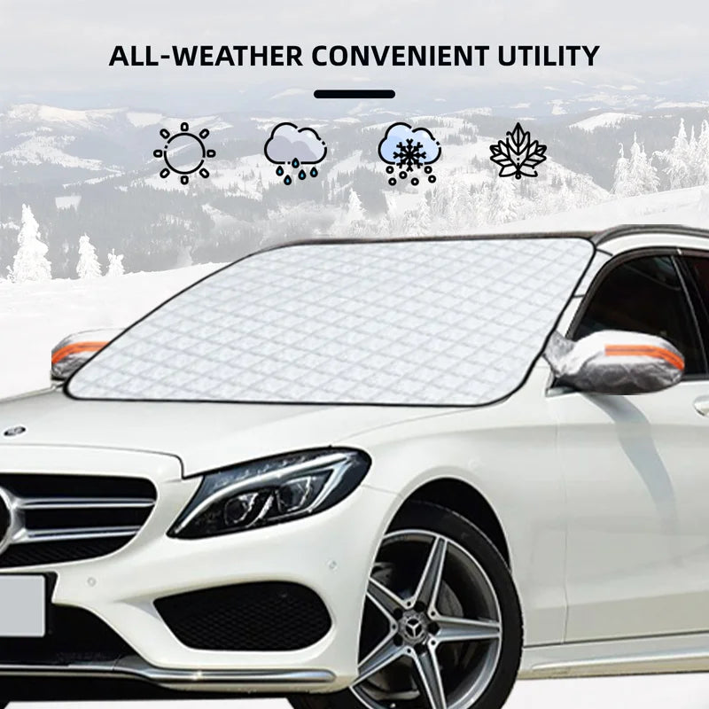 Magnetic Car Windshield Snow Cover Winter Ice-Frost Guard Sun Shade Protector For Mercedes Benz C200 C260 C300 W205 Accessories