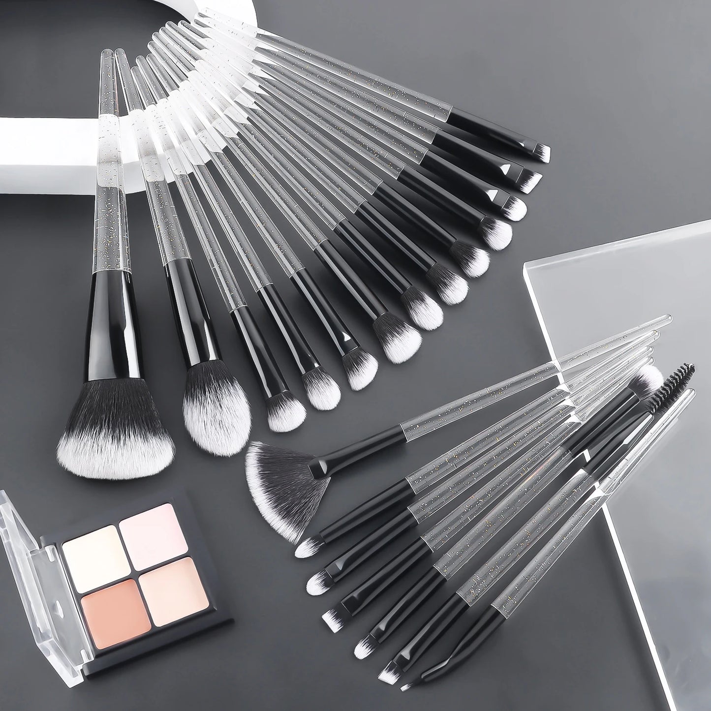 Makeup Brush Sets , 20pcs Plastic Daily Durable multifunctional makeup brush for Mascara, Eye Shadow,Foundation