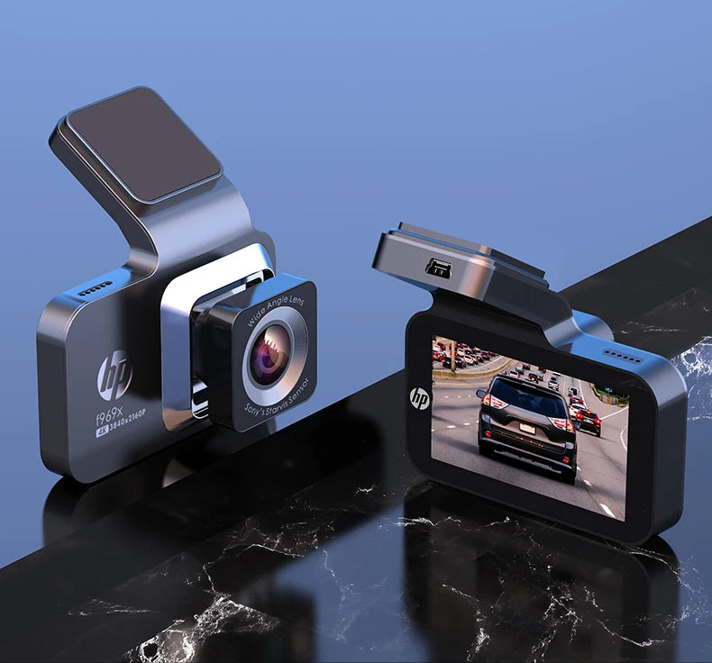 HP Dashcam F969X 4K 2160P car camera HD night vision parking monitoring car WiFi Car DVR video recording