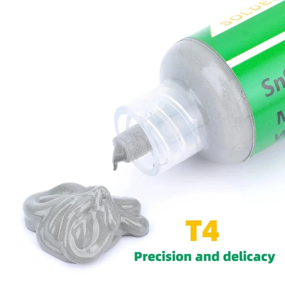 Sn42Bi58 SMD Welding Paste 138 ℃ Low Temperature Lead-free Syringe No Clean Solder Paste For Phone Component Repair