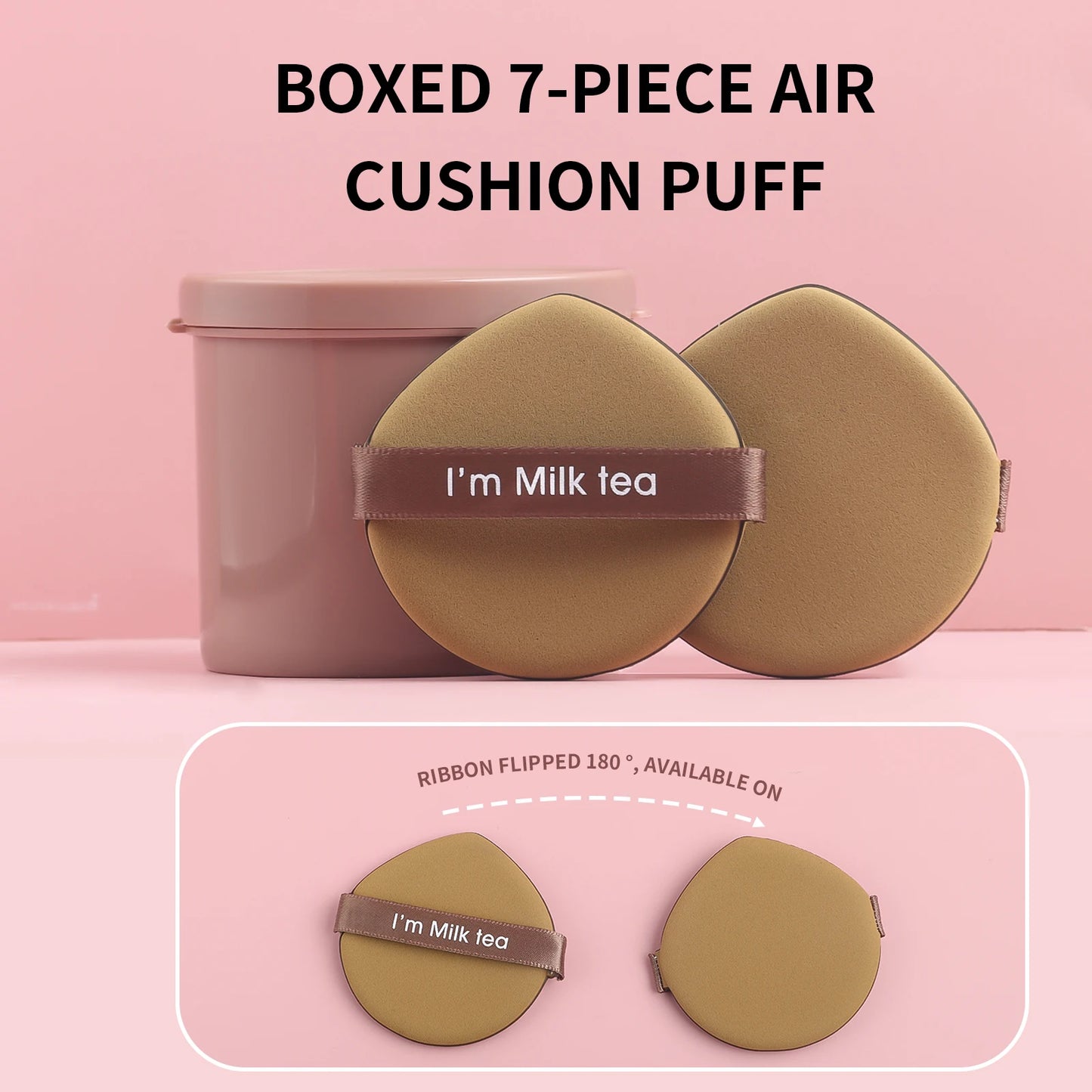 powder puff, 7pcs/box super-soft cushion  wet make-up sponge foundation powder powder BB cream special make-up tool
