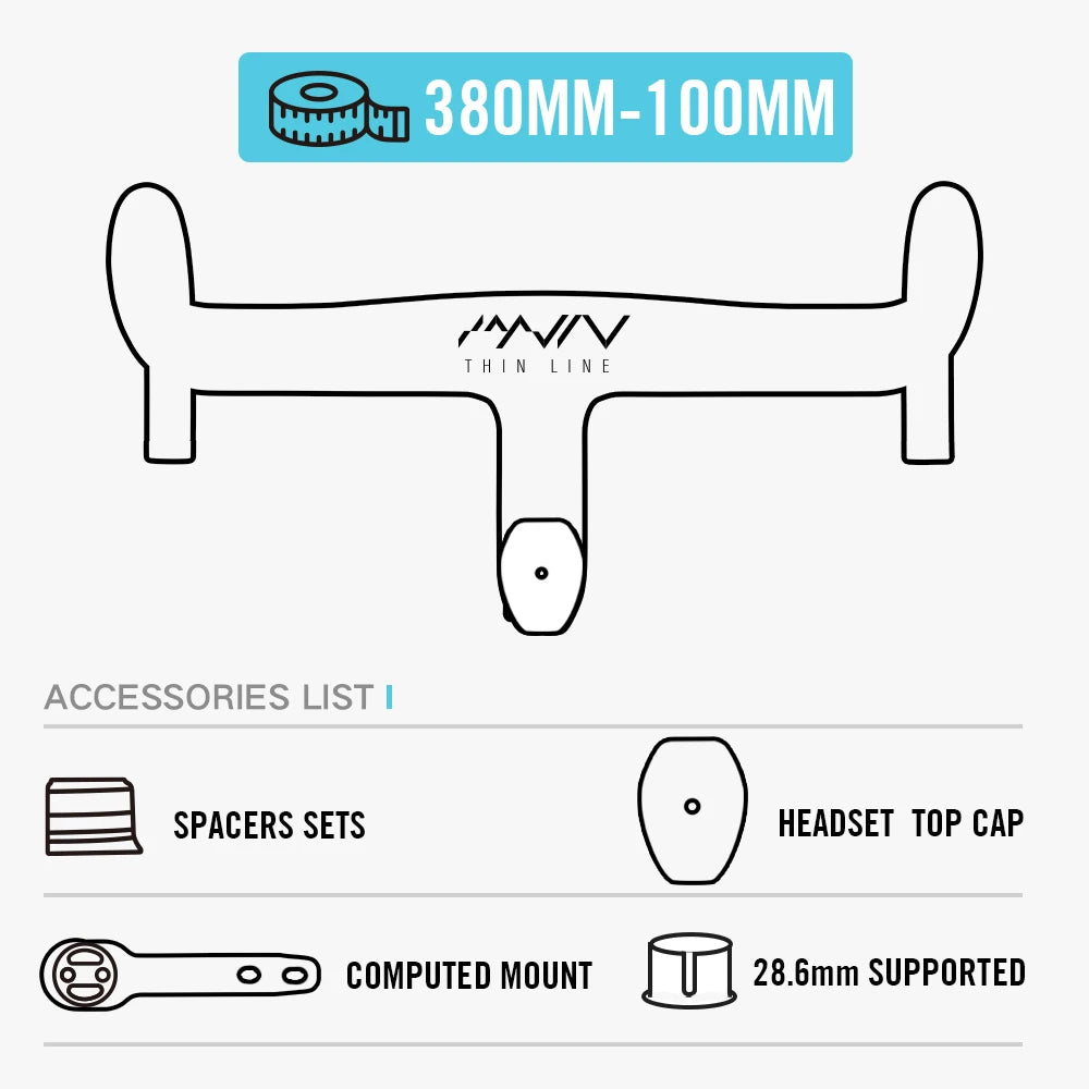 LEXON Full Carbon Road Integrated Handlebar Ultralight Road Bike Handlebar T1000 Racing Bent Bar, Bicycle Accessories 28.6mm