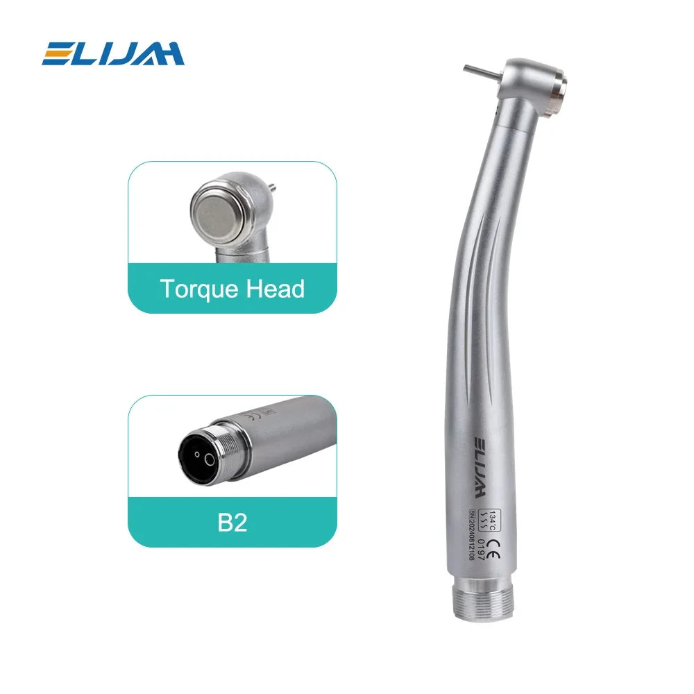 B2/M4 Torque/Standard Head Dental High Speed Handpiece Single Water Spray Push Button Low Noise Turbine Dentistry Equipment Tool