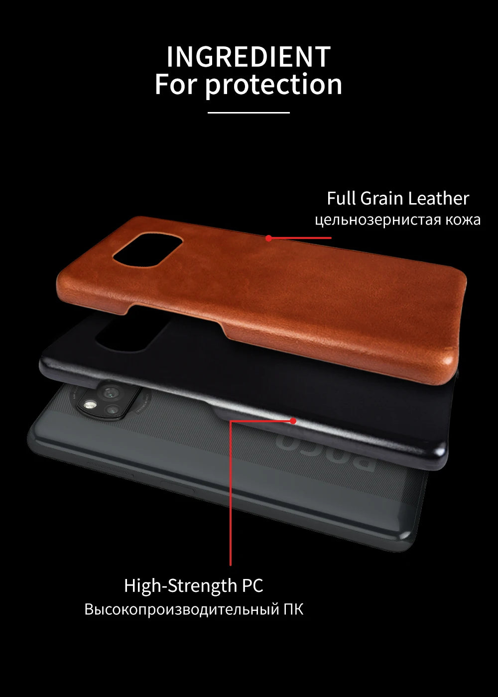 Genuine Leather Phone Case For Xiaomi Poco Series Cover Hand Made Oil Wax Pattern X3 X4 M3 M4 M5 F1 F2 F3 F3GT F4 F4GT C40 C50