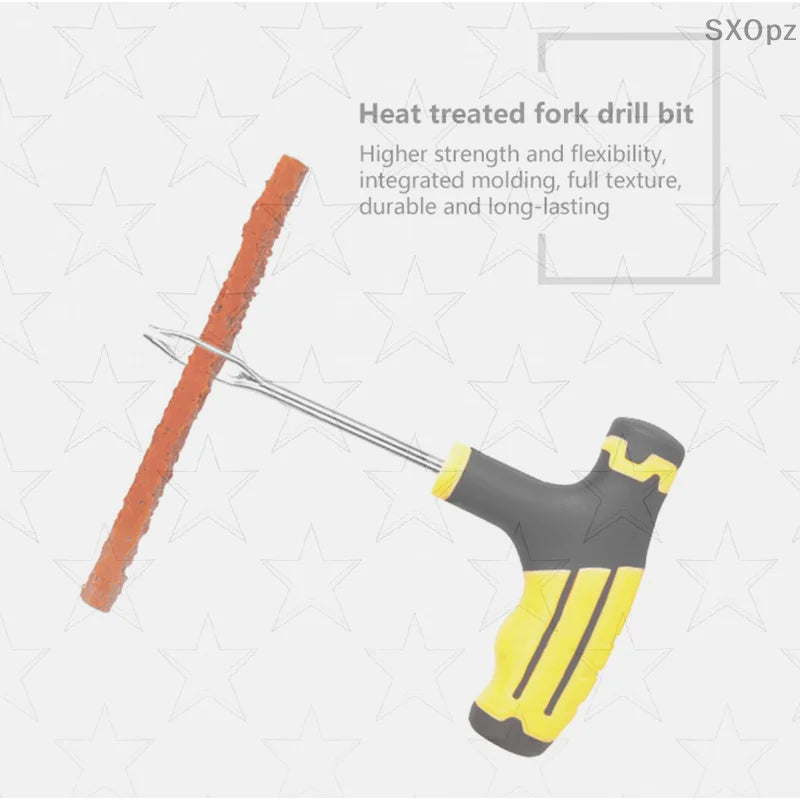Tire Tubeless Tire Repair Tool Kit For Emergencies Quick Puncture Fixing For Cars Truck RV Jeep ATV Motorcycle Flat Tire Repair