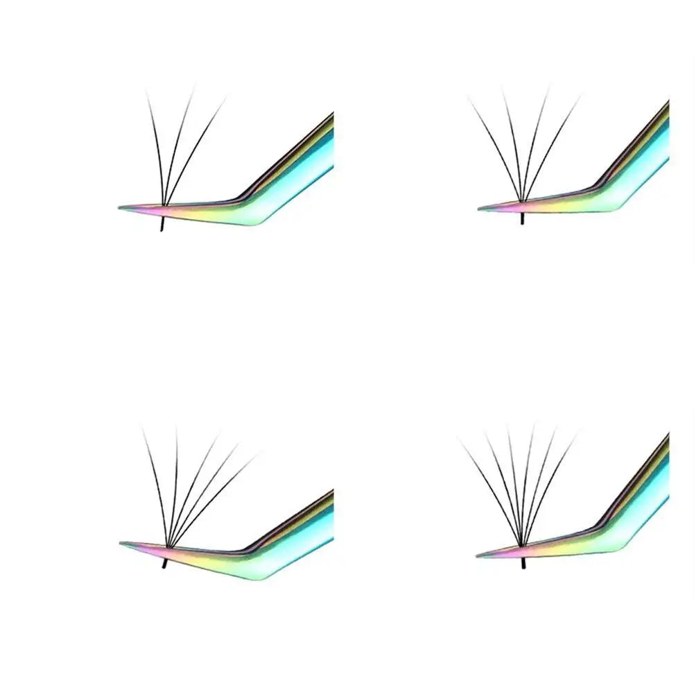 Libeauty 1 Pair Professional Eyelash Tweezers 3D Volume Eyelash Extension Lash Eyebrow Excellent Closure Grafting Eyelash Tools