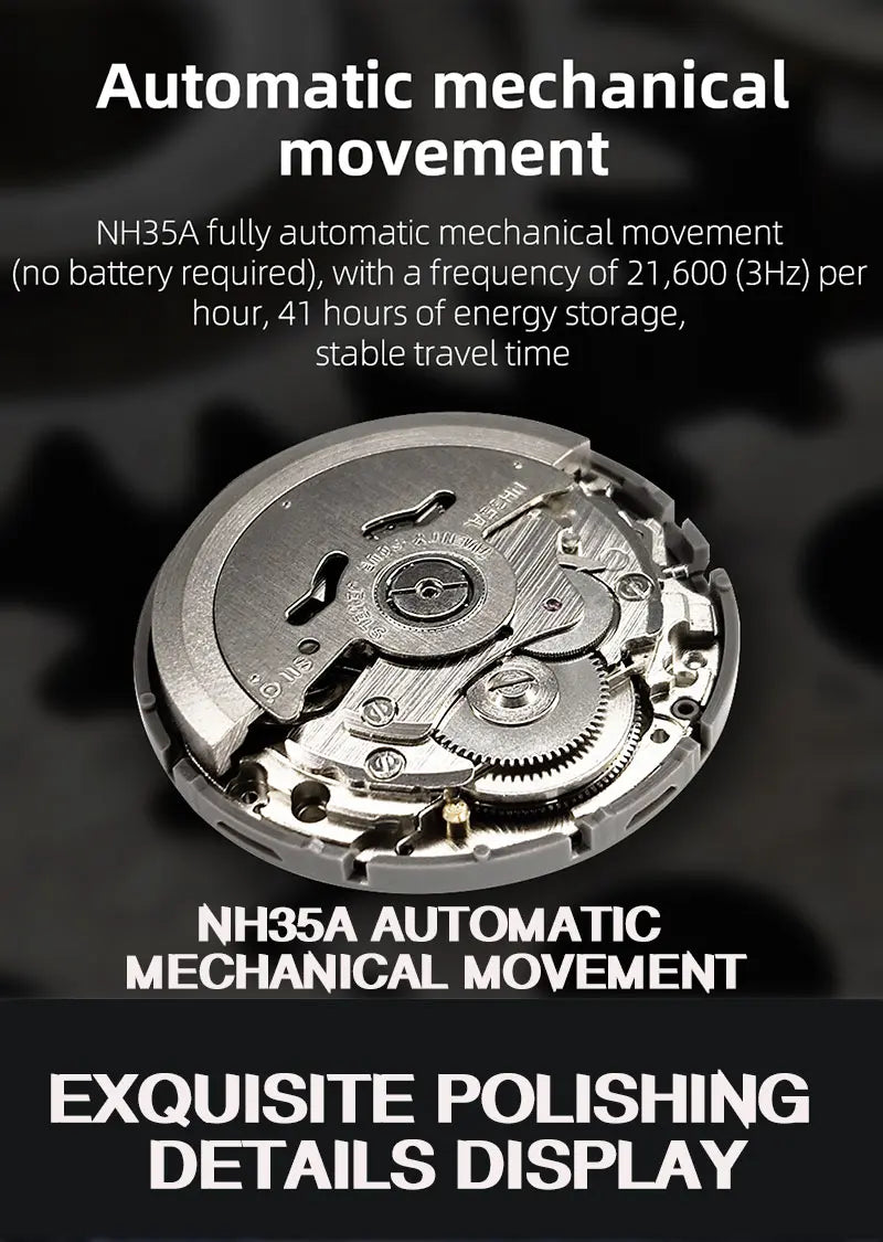 SEA KNIGHT Men Diving Watch 200M Waterproof C3 Luminous 316L Steel Mesh Belt Sapphire Crystal NH35A Automatic Mechanical Watch