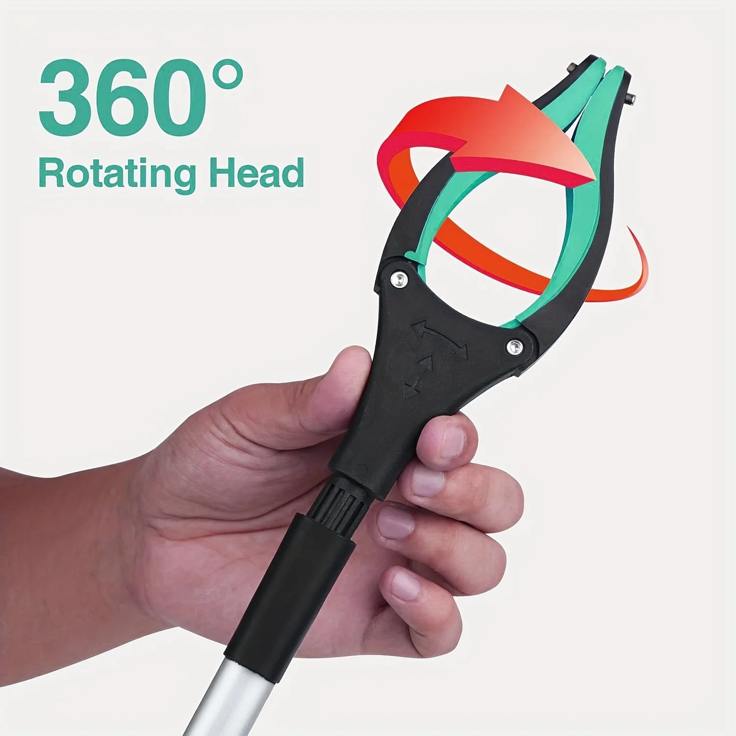 Long handle foldable garbage clip, multifunctional environmental sanitation garbage collector, compact and portable sanitary gar