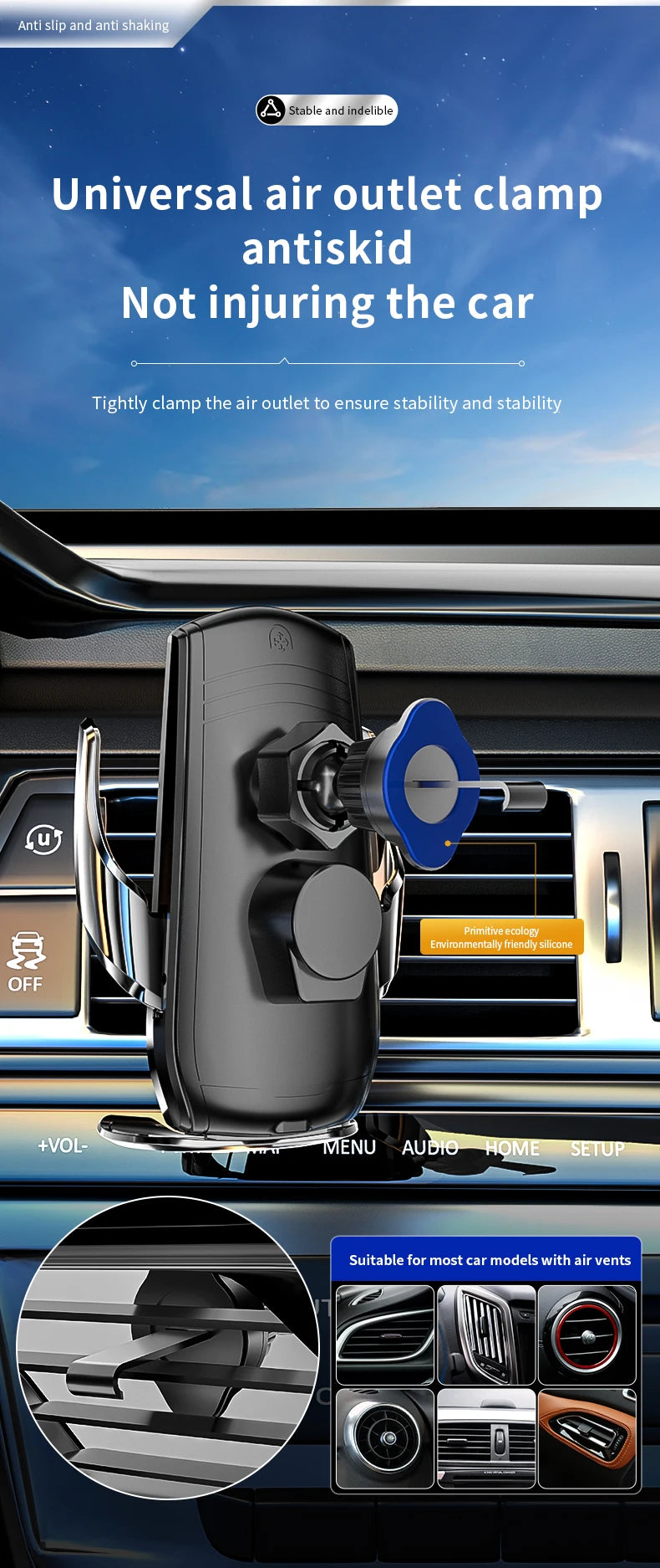 Car Wireless Charger Automatic Car Phone Holder Infrared Induction for iPhone 14 13 12 Xiaomi Samsung 15W Fast Charging Station
