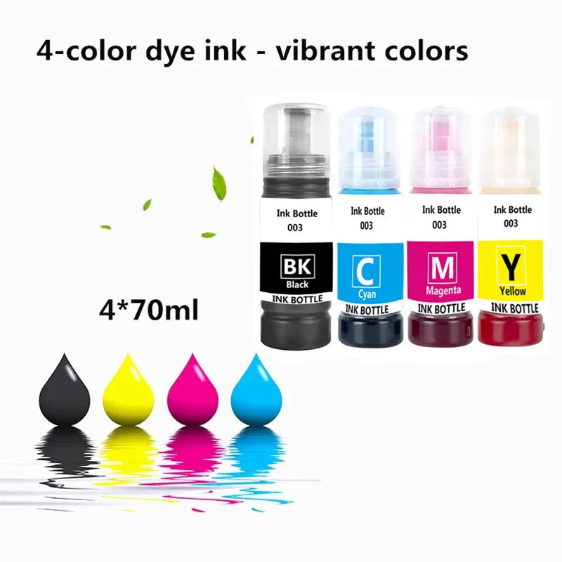 Dye Ink 003 Refill Compatible The Ink Bottle For Epson L3110 003 3110 3100 3101 3110 3150 5190 Printer