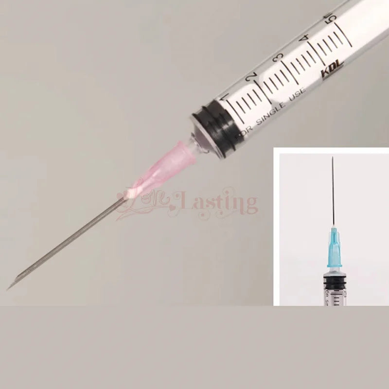 25pcs 18G 25G 27G 30G 31G 32G 34G Disposable Sharp Needle for Hyaluronic Acid Sterile Stainless Steel Tattoo Needles