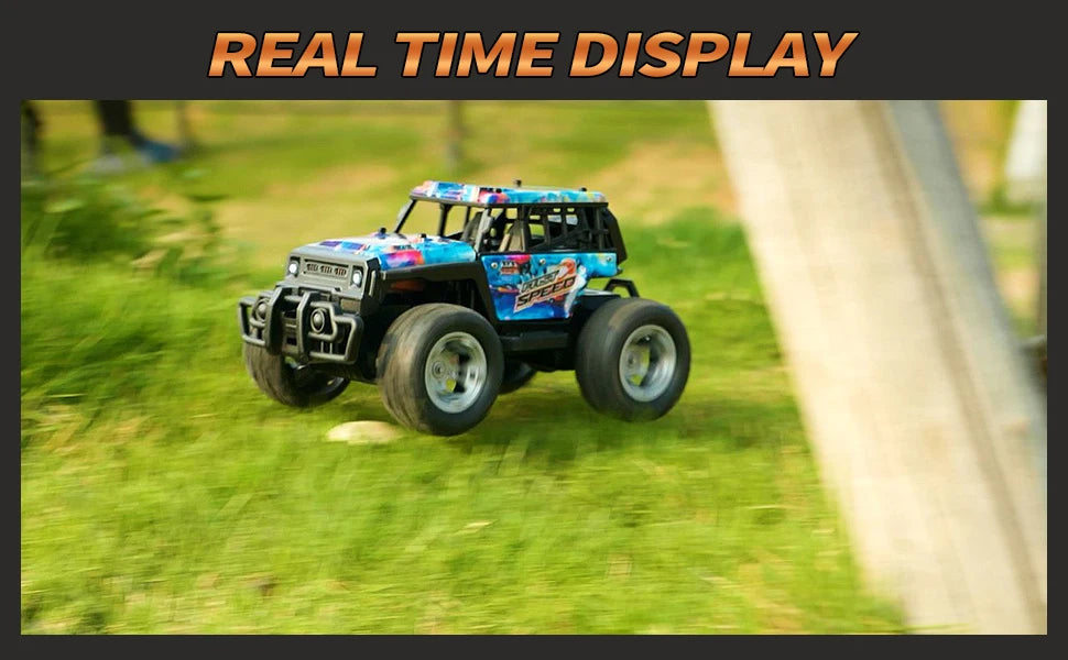 2.4G RC Car Electric Drive Off-Road Big Wheel High Speed Purple Remote Control Trucks Girls Toys for Children