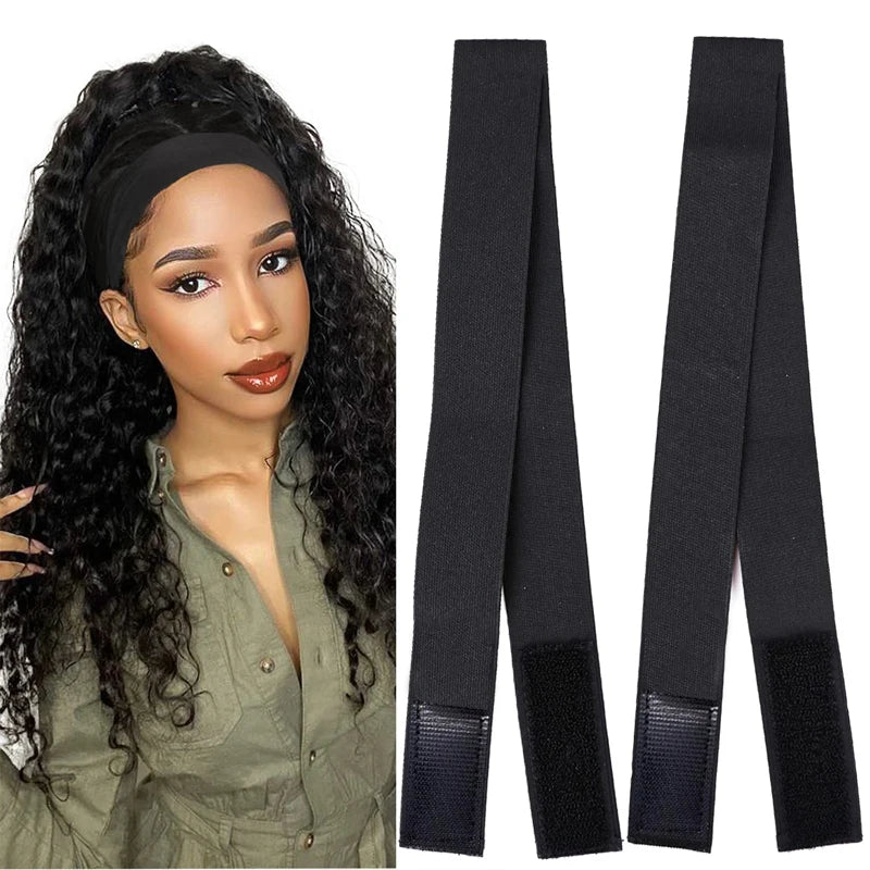 3pcs Elastic Band for Wig Edges Wrap Wig Band Lace Melting Band to Lay Edges Baby Hair Edge Adjustable Wig Melt Bands