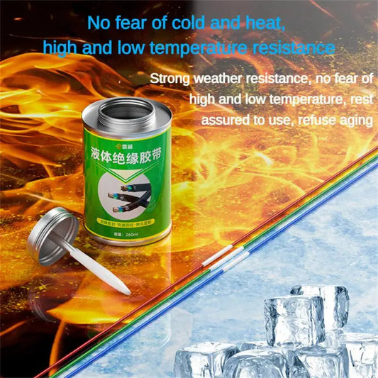 260ml Waterproof Liquid Electrical Insulating Repair Rubber Electrical Wire Cable Paste Coat Fix Line Glue Fast Drying