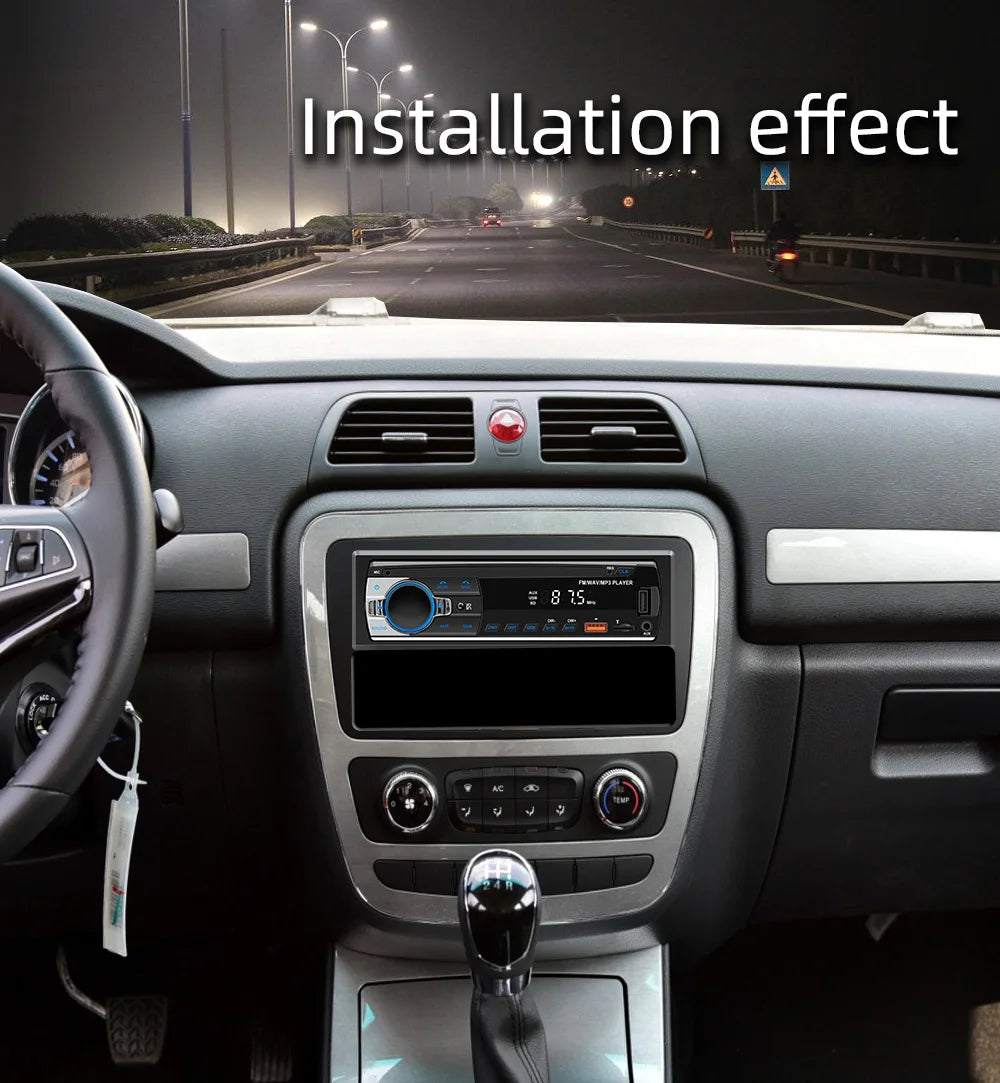 Car Radio Stereo Player Digital Bluetooth MP3 Player JSD-530 520 60Wx4 FM Audio Stereo Music USB/SD with In Dash AUX Input