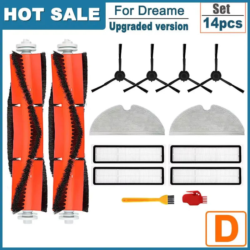 Fit For Dreame D9, D9 Max, L10 Pro, Trouver LDS Finder Roller Side Brush Mop Hepa Filter Vacuum Cleaner Accessory Part