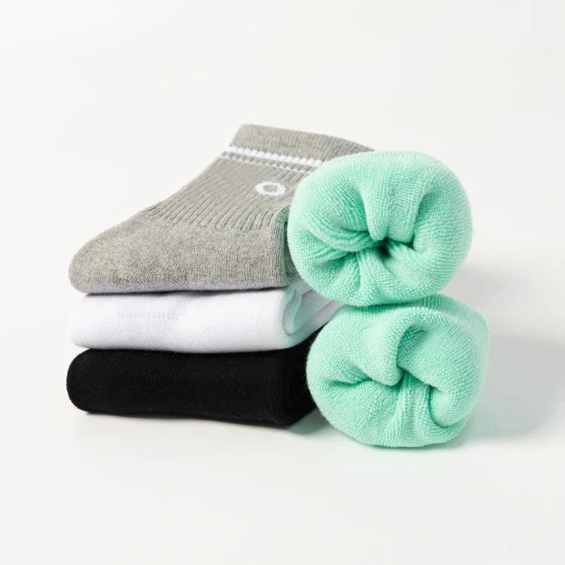Cotton Female Yoga Sports Sock, Medium Long Socks, Pilates Fitness Sports Four Seasons High Quality Women's Yoga Sock