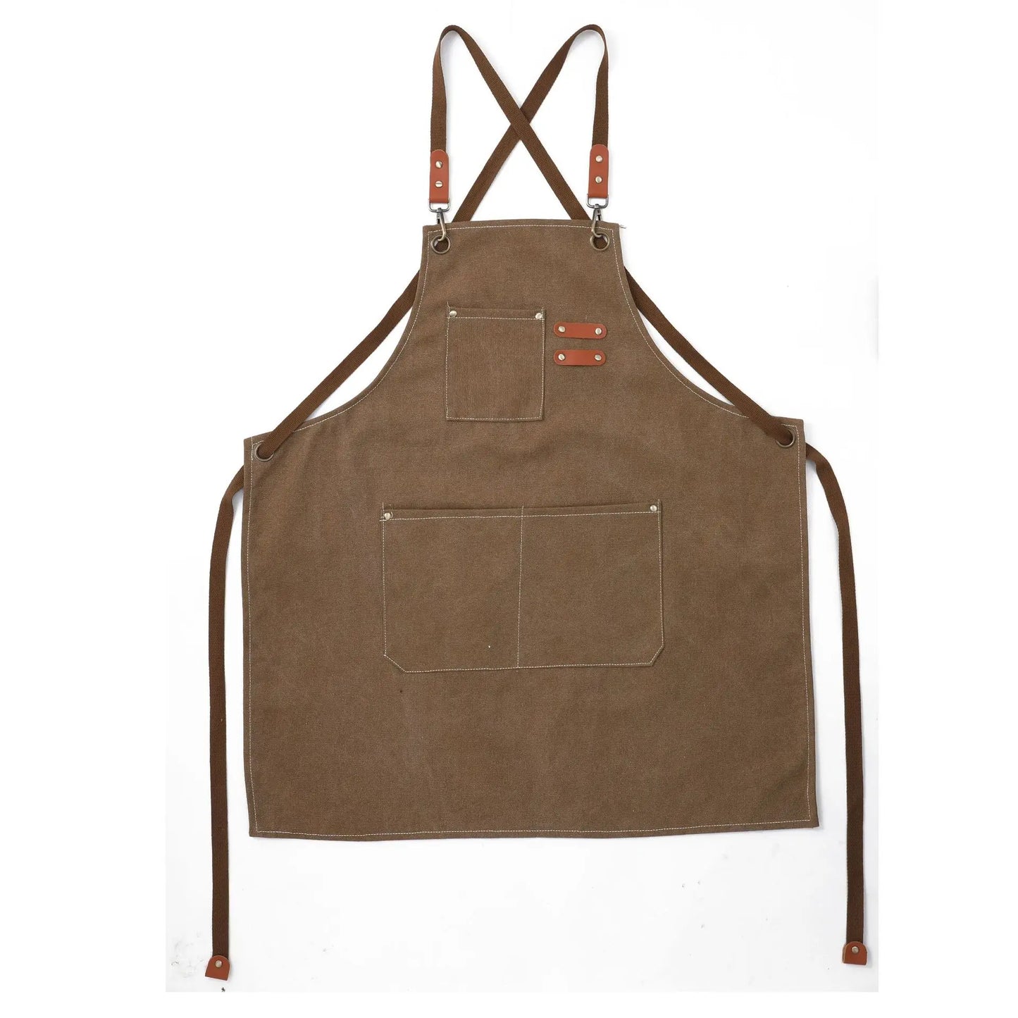 Kids Thick Canvas Denim Bib Apron Children Outdoor Kitchen Art Apron Cooking Workshop Heavy Work Apron Fabric Work Kindergarten