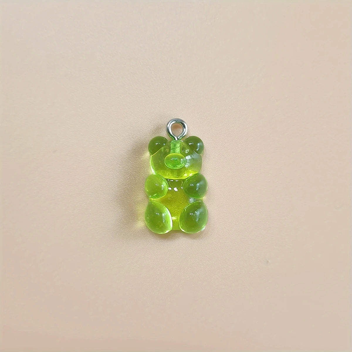 20 Pieces Of Colorful Candy Teddy Bear Gummie Jewelry, Diy Pendant, Cute Earring Necklace, Creative Discovery 20x10mm
