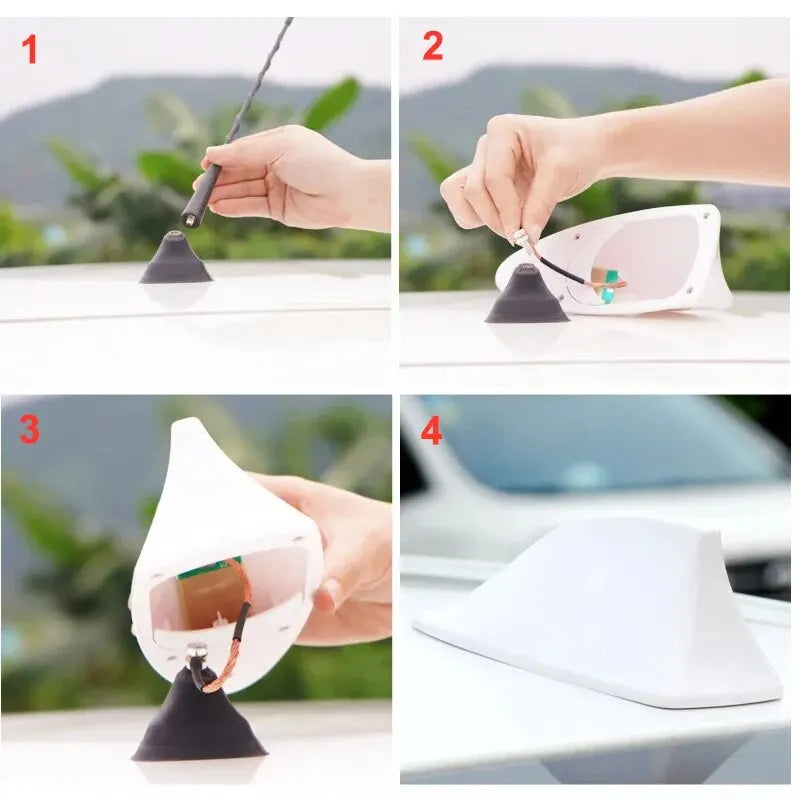 Universal Car Shark Fin Antenna Auto Radio Signal Aerials Roof Antennas for BMW/Toyota/Hyundai/VW/Kia/Nissan Car Styling