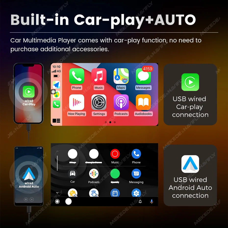 7 inch HD Touch Screen Universal Car Radio MP5 Multimedia Video Player Support BT SWC TF Camera FM radio MirrorLink carplay