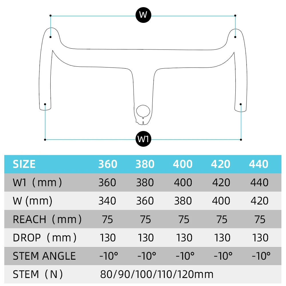 LEXON VERO Full Carbon Road Bike Handlebar Full Inner Cable Urltra-Light Bicycle Racing Handlebars Cycling Product Accessories
