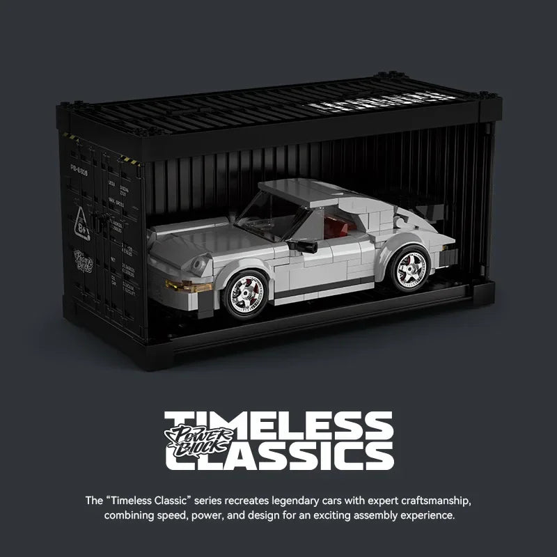 Container Sports Car Back To The Future Series 2 Change Puzzle Building Block Toy Tabletop Decoration Gift With Box