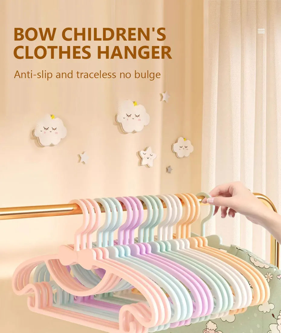 Baby Hanger 10pcs Kids Clothes Hanger Rack Display Cute Hanger Hanger Clip Hanger Wholesale