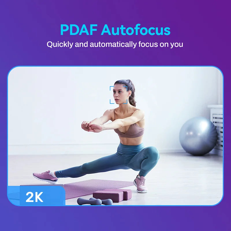 Webcam 2K Web Camera 1080P 60FPS Streaming Camera Autofocus EMEET C960 2K USB WebCam With Microphones for YouTube Desktop/Laptop