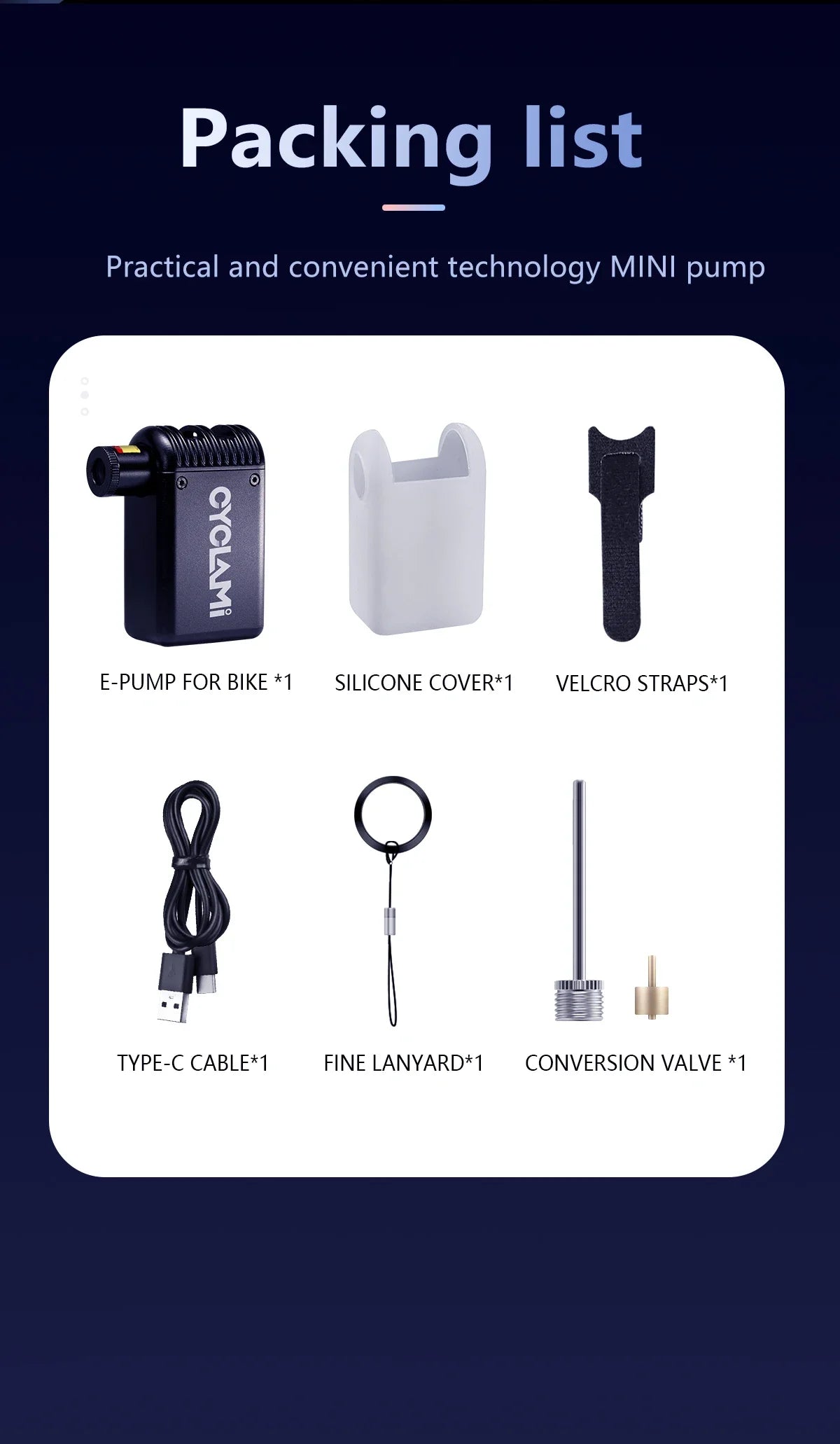STONEGO Small Air Pump Bicycle Special Electric Pump Portable High Pressure Inflatable Pump Mini Inflatable Treasure