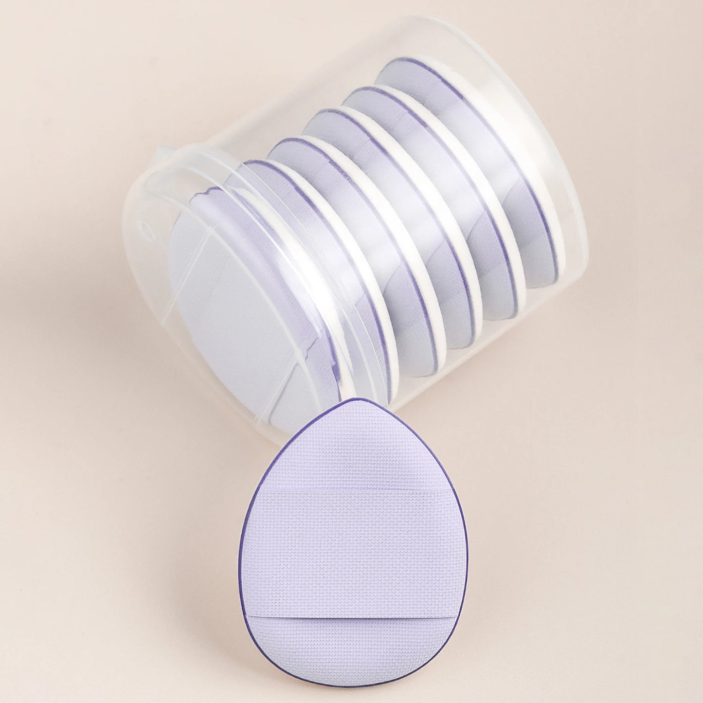 Finger powder puff, 6pcs/box small thumb cushioned slippers powder puff mini concealer makeup tool