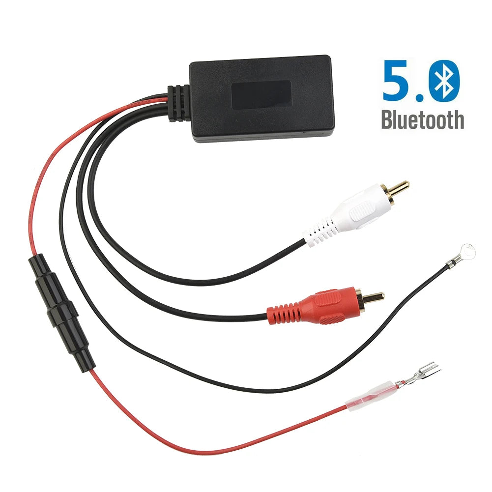 Car Wireless Bluetooth Receiver Module Bluetooth 5.0 Music Radio Stereo Audio Cable Adapter 2RCA Connector Music AUX Adapter