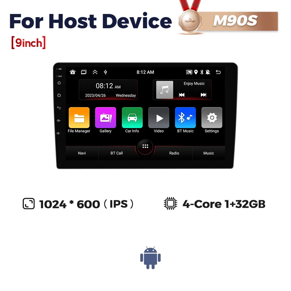 MEKEDE New Android System 7862 8Core DSP Car Multimedia for VW Toyota Universal Autoradio with Carplay RDS GPS BT 4G LTE 5G Wifi