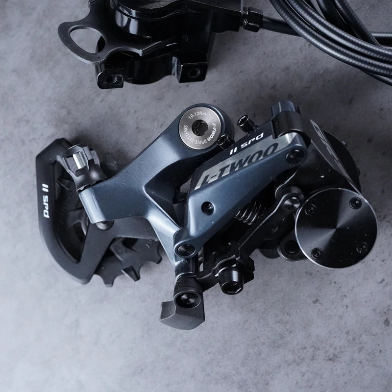 LTWOO GRT / GR9 Disc 1x11s / 1x12s Gravel Hydraulic Disc Brake Groupset + ZRACE XG Flat Mount Brake Caliper, Carbon Fibre