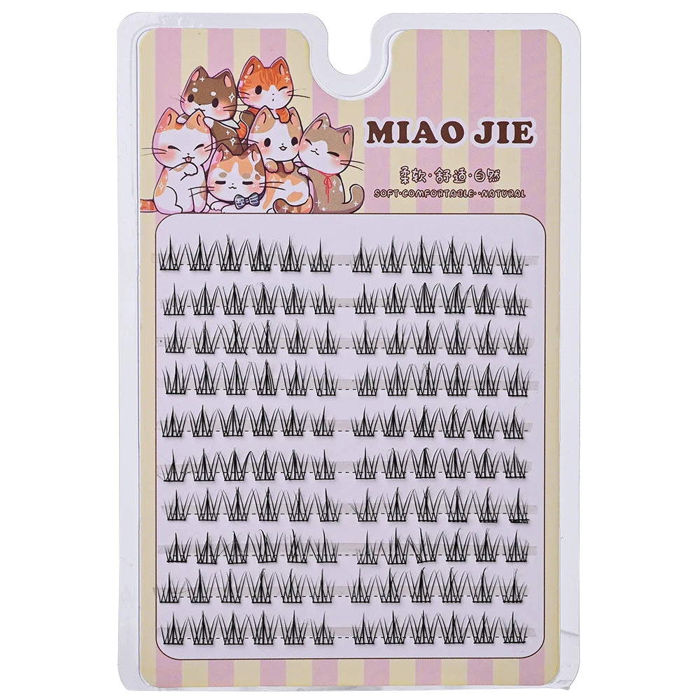 MIAOJIE Fashion Sunflower False Eyelashes Natural Simulation Fairy Cos Mink Eyelashes Extension Diy Makeup Individual Segmented