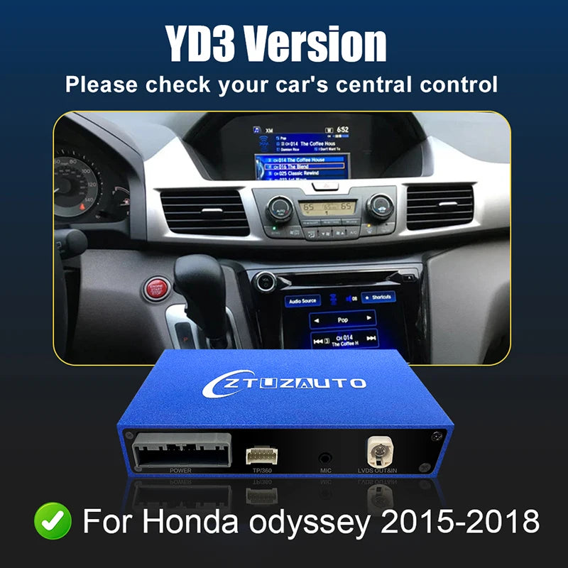 Car Ai Box Wireless Apple Carplay Android Auto For Acura YD3 MDX RDX TLX ILX RLX Honda Odyssey Original Screen Support Mirroring