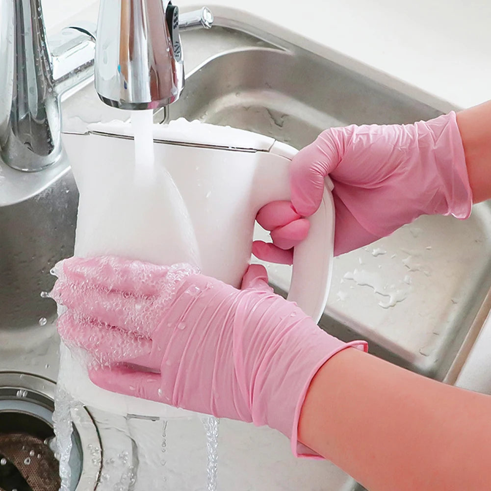 50/20PCS Multifunctional Waterproof, Anti-static, Durable Disposable Nitrile Gloves Suitable for Cooking Food Preparation Tools