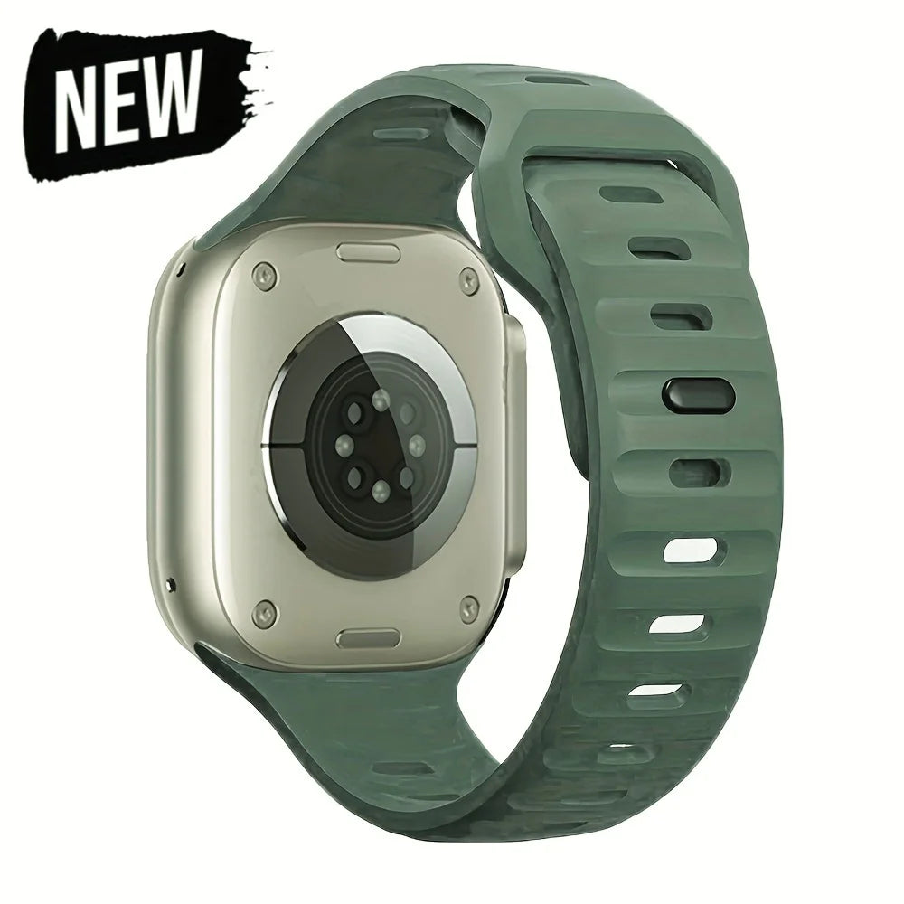 Silicone Sport Strap For Apple Watch Band Ultra2 49mm 45mm 40mm 44mm 42mm 46mm 41mm Correa Bracelet iWatch Series 10 9 8 7 6 5 4