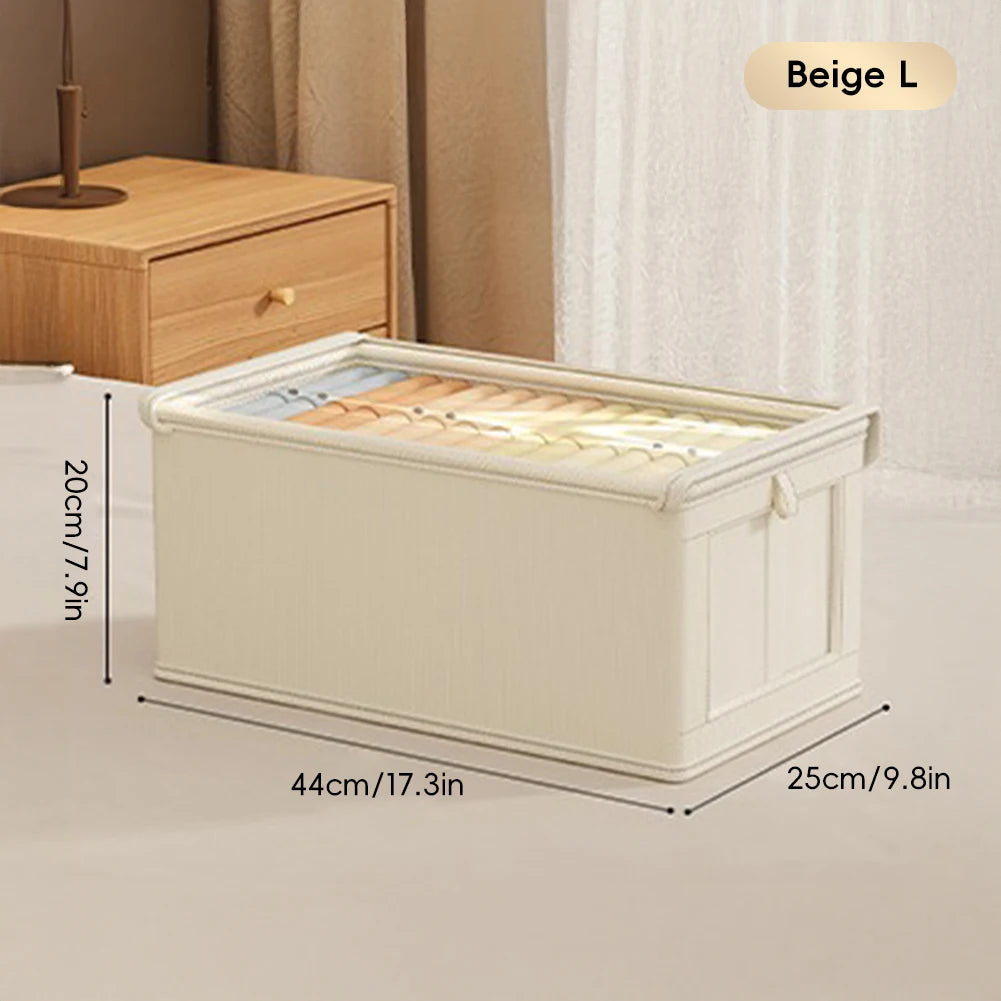 Foldable Transparent Large Capacity Covered Clothing Storage Artifact Seasonal Clothing Rotation Storage Moving Wardrobe
