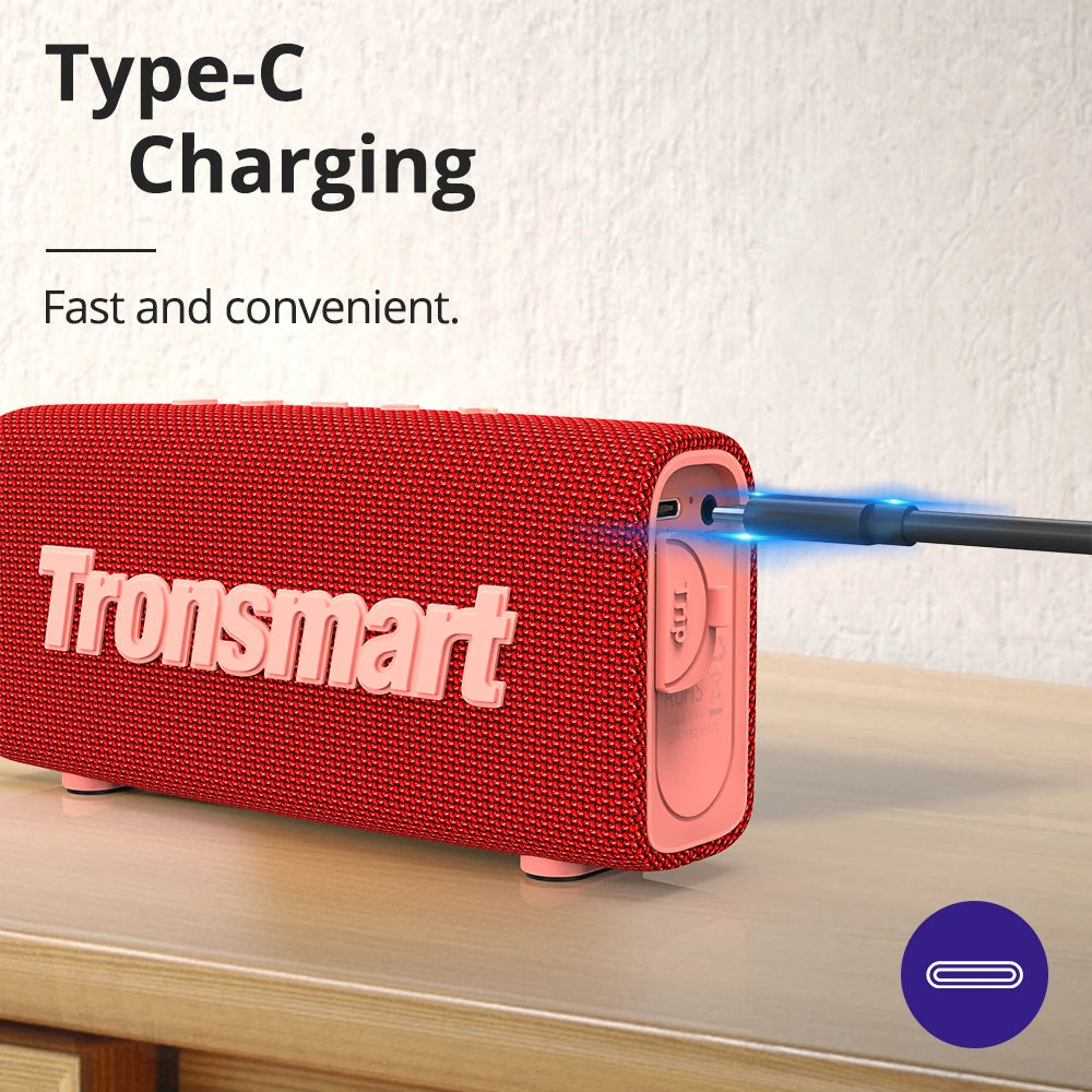 Tronsmart Trip Portable Speaker Dual-Driver Bluetooth Speaker, IPX7 Waterproof, True Wireless Stereo for Outdoor
