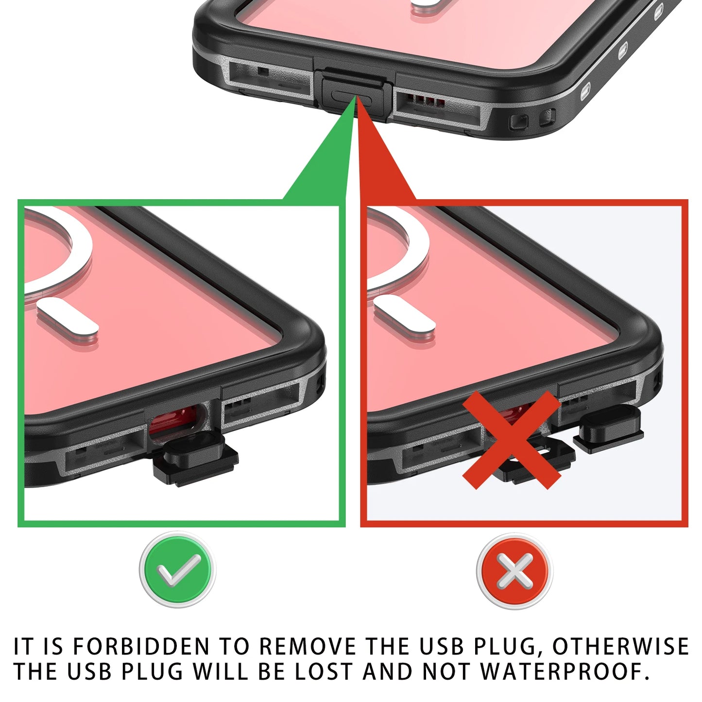 Shellbox hot sales 360 full coverage shockproof dustproof IP68 professional waterproof phone case for iPhone15pro 13 14promax 15