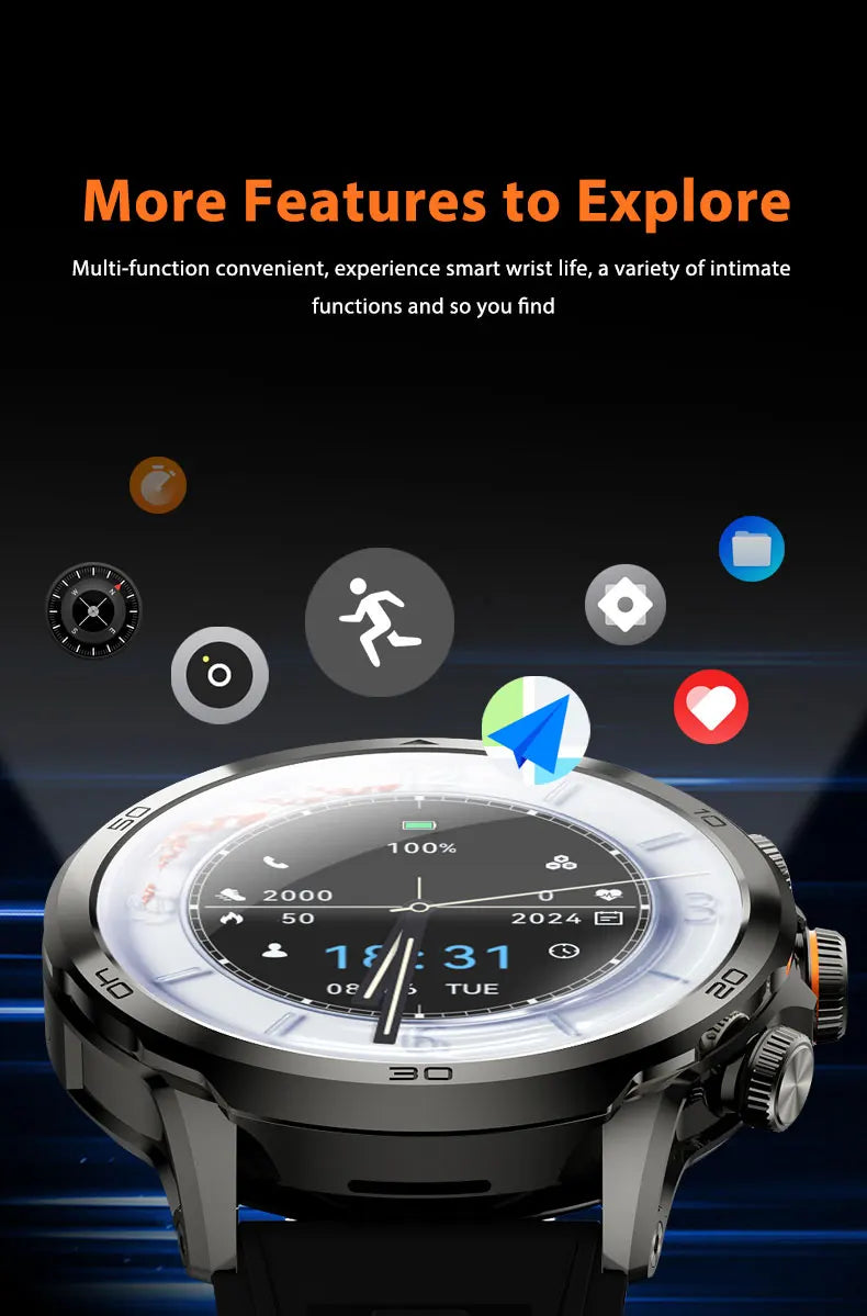 Original H19 4G Full Netcom 128GB Smartwatch Android 9.0 With Power Bank 1.95 inch Amoled Screen Camera GPS WIFI Smart Watch Men